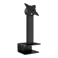 Support de tablette de bureau en métal réglable à fixation par pince, rotation à 360 degrés, capacité de charge de 20 lb, compatibilité VESA 75/100 mm, 180