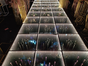 Multi-Layer มุมมอง LED แบบพกพา Light Up 3D Spark งานแต่งงานเวที LED เต้นรำชั้นสำหรับขาย - Product Image 3