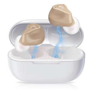 2025 trợ thính kỹ thuật số có thể sạc lại mới với xử lý âm thanh 16 kênh cho chất lượng âm thanh vượt trội - Product Image 1