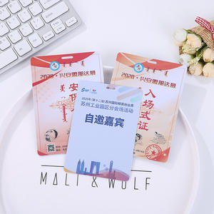 Logotipo personalizado de cualquier diseño ganado, insignia de cordón de <span class=keywords><strong>PVC</strong></span>, tarjeta de pase de <span class=keywords><strong>credenciales</strong></span> de alta seguridad - Product Image 4