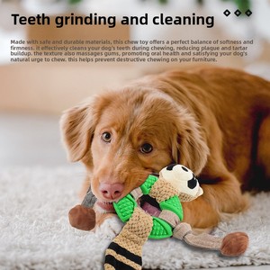 Juguete de Peluche Esférico con Diseño de Zorro para Perros - Juguete Sonoro Resistente a Mordidas para Masticar y Limpiar los Dientes, Duradero para Combatir el Aburrimiento - Product Image 4