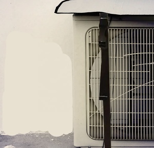 Refroidissement économie d'énergie feuille d'aluminium AC couvre isolation thermique extérieure climatiseur protecteur soleil <span class=keywords><strong>vent</strong></span> Bug déflecteur - Product Image 4