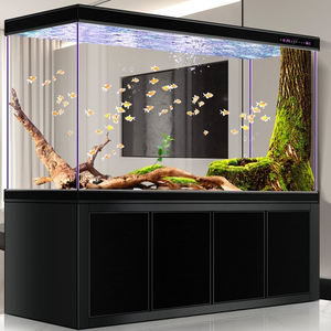 Grote woonkamer <span class=keywords><strong>aquarium</strong></span> met aluminium bodemfilter, ultrahelder glas, huiselijke scheidingswand, goudvisbak, automatisch. - Product Image 3