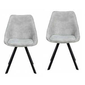 Comfortable Fabric Dark Gray Dining <strong>Table</strong> <strong>Chairs</strong> Luxury <strong>Arm</strong> Cheap Dining <strong>Chairs</strong> Set of 6 Lowest Price China Design Dining <strong>Chair</strong> - Product Image 3