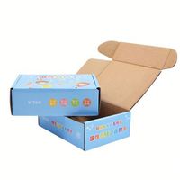 Ventes chaudes, boîte d'expédition pour jouets d'enfants en carton ondulé, impression de dessins animés, taille personnalisée, écologique, recyclée