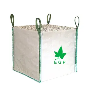 Sacchetto EGPJumbo imballaggio sacchetto sfuso in polipropilene sabbia sacco fibc dimensioni 1 ton 1.5 ton