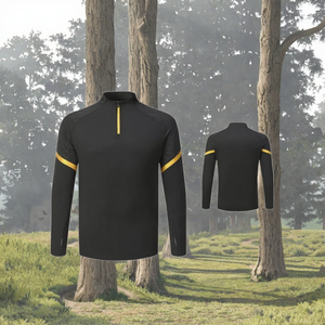 Sudadera Deportiva Antibacteriana Automatizada de Media Cremallera para Hombre y Mujer, de Secado Rápido, Manga Larga, Servicio OEM al por Mayor, Otoño - Product Image 2