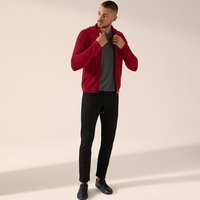 Vente en gros de sweats à capuche en cachemire 100% surdimensionnés personnalisés, à fermeture éclair, pour hommes et femmes