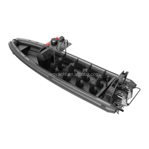 28ft Rhib860 Deep V Fishing Boat With CE Certificate Aluminum Hull Hypalon/PVC Yacht Type