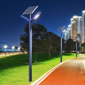 Lampes solaires de jardin <span class=keywords><strong>avec</strong></span> détecteur optique, motif en Y, lampe de paysage, zone piétonne, éclairage solaire de pilier carré - Product Image 2