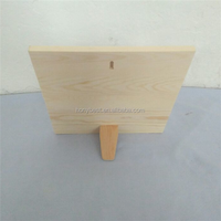 Panneau en bois vierge mural ou debout avec support amovible Plaque en bois biseauté pour l'impression d'artisanat d'art