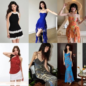 ชุดเดรสลูกไม้ของผู้หญิงชุดเดรสปาร์ตี้งานปาร์ตี้แบบสุ่ม - Product Image 3