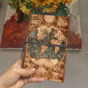 Papel grueso de diario retro ideal para comentarios de clientes de diseñadores gráficos y conceptos de diseño con mapa del mundo vintage con Illust - Product Image 1