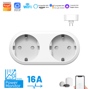 For Smart Wall <b>Socket</b> 1 Outlet 16A <b>Wi</b>-<b>Fi</b> Power Monitor IP20 ABS Material Minimalist Design Voice Control Compatible Alexa - Product Image 3