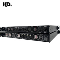 Amplificateur de puissance professionnel 4 canaux 4x1500W classe D 4/8 ohms en métal 1U pour installation fixe en bar, karaoké, club
