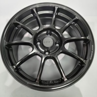 Rines Forjados, 15 y 16 Pulgadas, Color Gris Metálico, Diez Radios Cóncavos, Estilo JDM, 4x100, Rines Ligeros para Automóvil