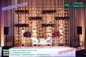 Support mural en métal pour bougies de mariage, design tendance, décoration de scène de mariage, support mural en métal pour bougies de mariage YTexas - Product Image 5