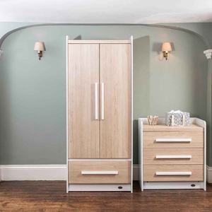 خزانة ملابس خشبية مع أدراج فاخرة من الناحية الجمالية لتخزين غرف نوم الأطفال والأطفال - Product Image 3