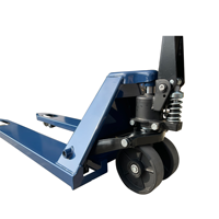 Transpalette manuel hydraulique ICHIMENS à fourches réglables pour manutention de matériaux, 2,5 tonnes, 540x1150mm, roues tandem en PU