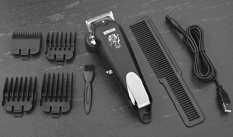 WMARK NG-103B ベース付きデジタル理髪はさみ、レタリング彫刻はさみ