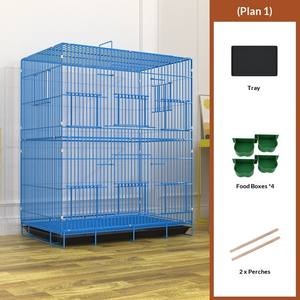 Jaula cuadrada transpirable <span class=keywords><strong>para</strong></span> mascotas, jaula <span class=keywords><strong>para</strong></span> pájaros <span class=keywords><strong>para</strong></span> uso doméstico - Casa <span class=keywords><strong>para</strong></span> pájaros <span class=keywords><strong>para</strong></span> villa, nido <span class=keywords><strong>de</strong></span> cría metálico plegable <span class=keywords><strong>de</strong></span> varias capas. - Product Image 5