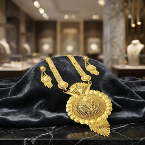 Wholesale 14K 18K 24K Micro Gold Forming <b>Long</b> <b>Necklaces</b>, Traditional Design <b>Long</b> Jewelry, Fashion Micro Gold Filled Jewelry Set. - Product Image 4