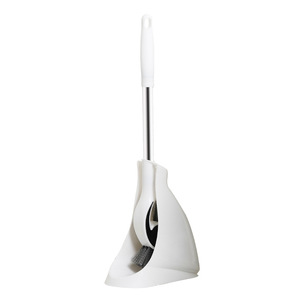 แปรงขัดห้องน้ำพลาสติกขนไนลอนพร้อมที่วางสำหรับทำความสะอาดห้องน้ำ - Product Image 3