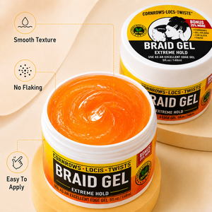 Gel Fijador Profesional para Peinado con Fijación Extrema 5oz, Gel para Trenzas, Rastas y Twists - Product Image 4