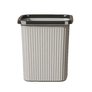 Cubo de basura cuadrado de plástico de gran capacidad, negro, azul, gris, para interiores, para el hogar, cocina, dormitorio, baño, hotel - Product Image 5