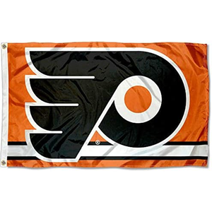 Banderas de los Equipos de la NHL, Fabricadas en China, Venta al por Mayor, Bandera de los Philadelphia Flyers de 3x5 pies, Impresa por Ambos Lados, para Exteriores, con 2 Ojales - Product Image 1