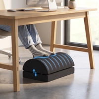 Coussin ergonomique en mousse à mémoire de forme pour repose-pieds sous le bureau, coussin de repose-pieds personnalisable et lavable pour l'élevation des jambes au bureau