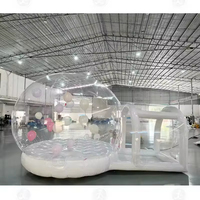 Maison gonflable pour fête, dôme transparent gonflable avec souffleur et pompe pour anniversaire, extérieur, jardin, mariage
