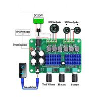 Carte d'amplificateur numérique HD XH-A311 TPA3116D2 2*50W+100W 2.1 canaux, amplificateur audio stéréo haute puissance avec contrôle du volume pour haut-parleur