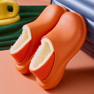 Chaussons en fourrure de laine de coton chauds imperméables pour l'intérieur et l'extérieur, plateforme d'hiver, avec logo personnalisé, unisexe - Product Image 6