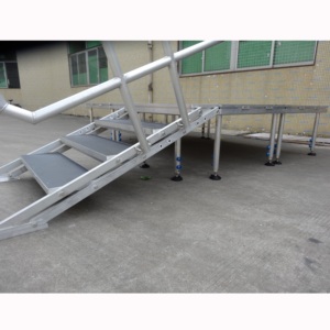 Scène portable d'extérieur en aluminium flexible, réglable en hauteur, avec montage facile pour événements et cérémonies - Product Image 6