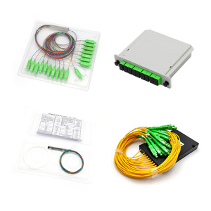 ตัวแยกสายใยแก้วนำแสงขนาดเล็ก SC UPC APC SMF-28e 1260-1650nm โทรคมนาคมใช้สำหรับ1x8 1x4 1X2 1x16 1x32 2x32 - Product Image 6