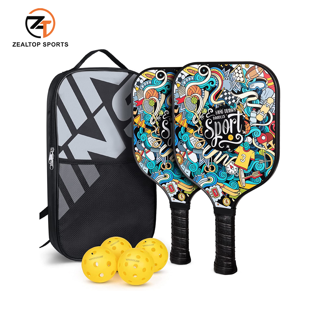 Лидер продаж, композитный сотовый сердечник и графитовое углеродное волокно, весло для пиклбола