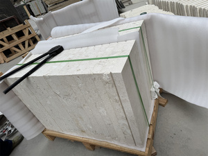 Dalles de bordure de <span class=keywords><strong>piscine</strong></span> en pierre calcaire blanche sablée naturelle pour extérieur - Product Image 4