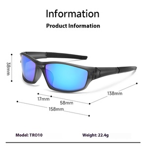 2025 Trendy Rectangle TR 90 Gafas <span class=keywords><strong>de</strong></span> sol polarizadas flexibles Deportes al aire libre Pesca AR Mirror Sunlens para adultos Mujeres Hombres - Product Image 4