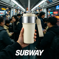 Vente en gros de gobelets isothermes en acier inoxydable de 510 ml avec logo personnalisé pour le café, idéaux pour la métro et la randonnée