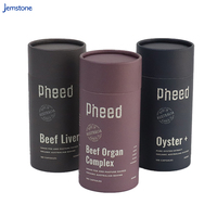 Cylindre en carton biodégradable de qualité alimentaire, emballage de thé écologique/capsule/poudre d'épices, boîte de Tube en papier artisanal personnalisé