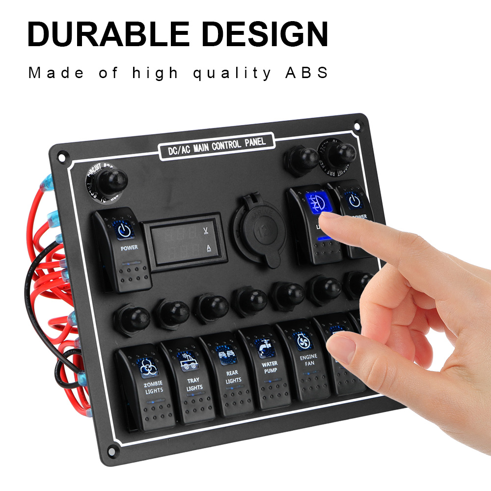 Duokon Commutateurs à Bascule KCD3 Interrupteur à Bascule à 3 Broches 2 Positions Jet Simple 1