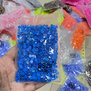 Piedras <span class=keywords><strong>de</strong></span> Cristal Redondas Planas WHATSTONE SS6 SS8 SS10 SS12 SS16 SS20 SS30 con Efecto UV en la Oscuridad, Color Neón AB, para Decoración <span class=keywords><strong>de</strong></span> Uñas - Product Image 5