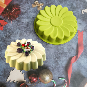 Molde de silicona para hornear pasteles, utensilios de silicona para repostería, molde antiadherente de silicona con forma de girasol para pasteles - Product Image 2