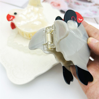 Griffe de cheveux en acétate de cellulose Pigeon pour femmes en vedette accessoires de cheveux en acétate d'oiseau avec conception de griffe