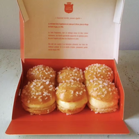 Boîte à dessert en papier kraft pliable résistante à la graisse pour gâteau basque, choux à la crème et cupcakes, idéale pour les boulangeries