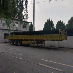 Semi-remorque à ridelles latérales de haute qualité pour le <span class=keywords><strong>transport</strong></span> de marchandises en vrac - Product Image 1