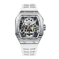 Reloj con movimiento mecánico automático para hombre, pulsera con correa de goma de lujo, edición Spider