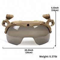 Visière de casque Wendy 3.0 à haute transparence, lentille protectrice rabattable à fixation rapide en PC pour entraînement extérieur, accessoires de casque de sécurité