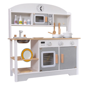 Ensemble <span class=keywords><strong>de</strong></span> cuisine en bois Zongheng gris pour jeux <span class=keywords><strong>de</strong></span> <span class=keywords><strong>rôle</strong></span> et <span class=keywords><strong>de</strong></span> simulation, avec ustensiles <span class=keywords><strong>de</strong></span> cuisson, pour garçons et filles d'âge préscolaire - Vente en gros - Product Image 1